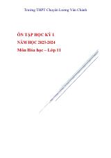 Đề cương ôn tập Học kì 1 Hóa học 11 năm 2023–2024 trường THPT chuyên Lương Văn Chánh (Đắk Lắk)